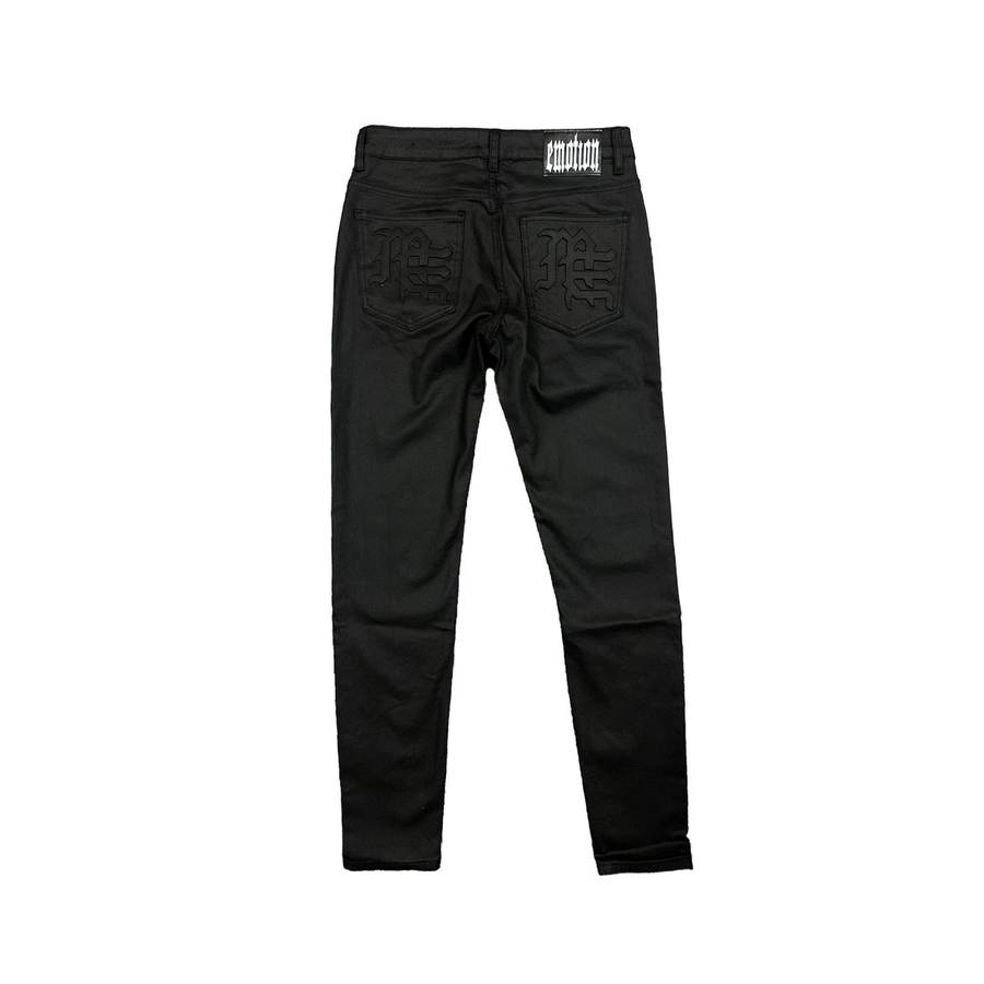 'Blackout' Wax Denim