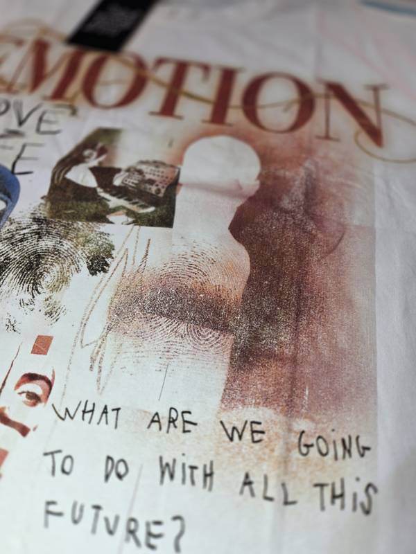 Emotion Collage — White Tee