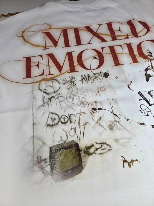 Emotion Collage — White Tee