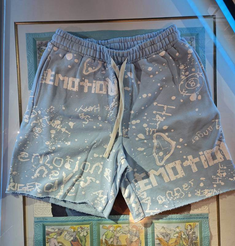 Graffiti Shorts — Blue