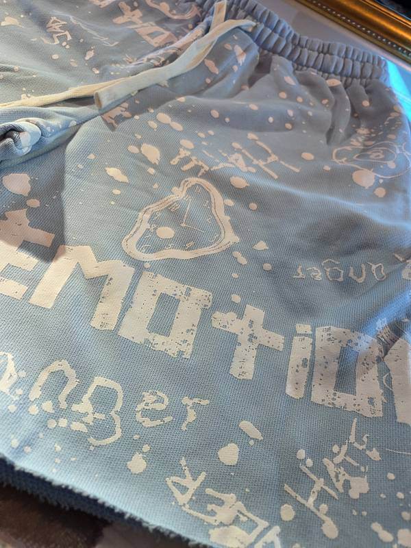 Graffiti Shorts — Blue