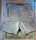 Graffiti Shorts — Blue