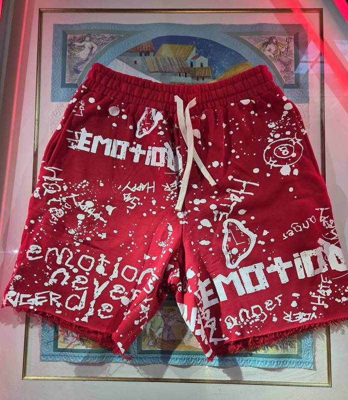 Graffiti Shorts — Red