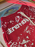 Graffiti Shorts — Red