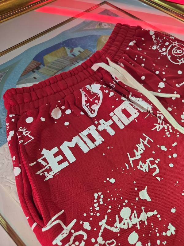 Graffiti Shorts — Red