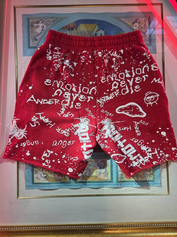 Graffiti Shorts — Red