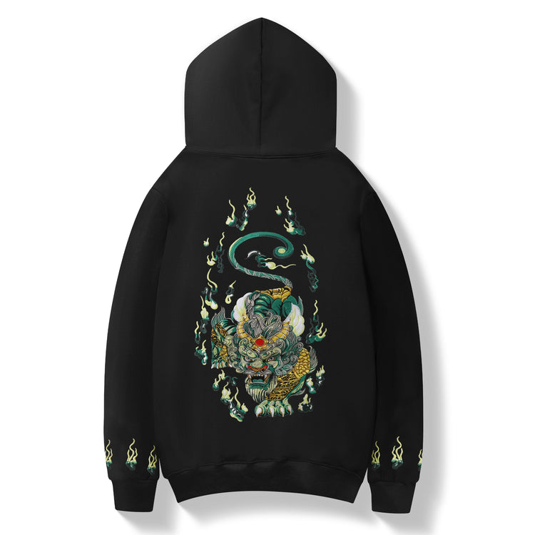 KH9007 Emerald Kirin Embroidery Hoodie