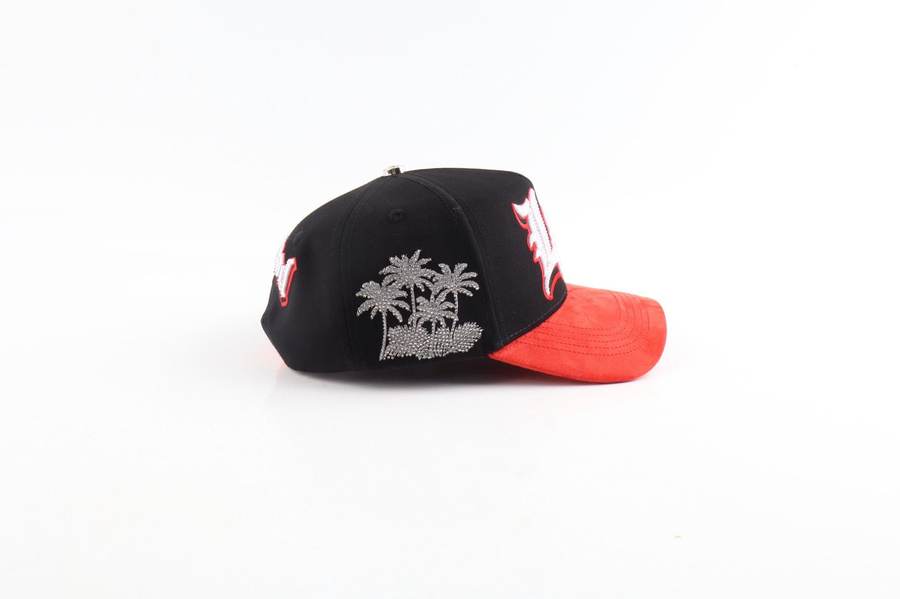 LA Old English — Black/Red