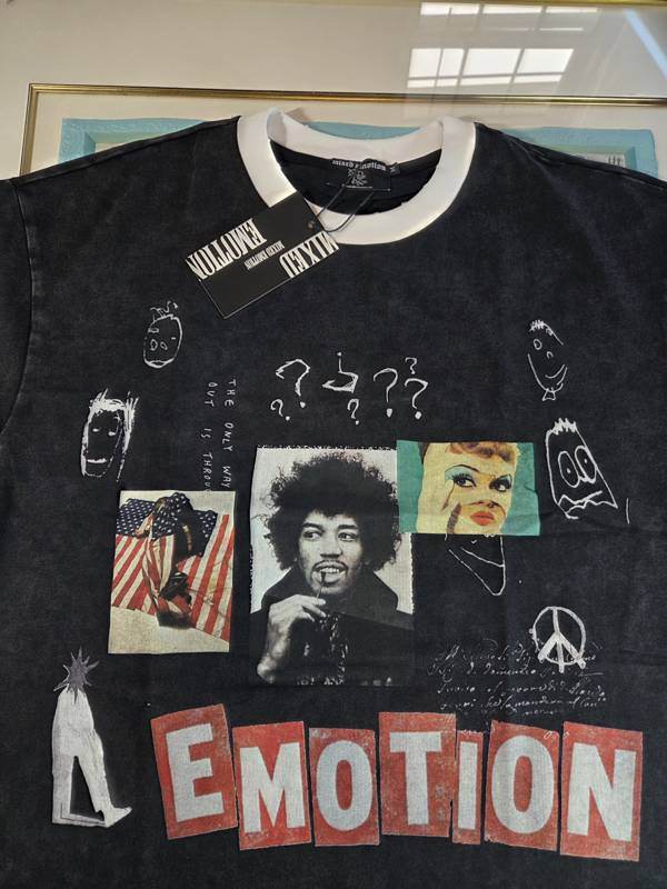Peace Collage — Black Tee