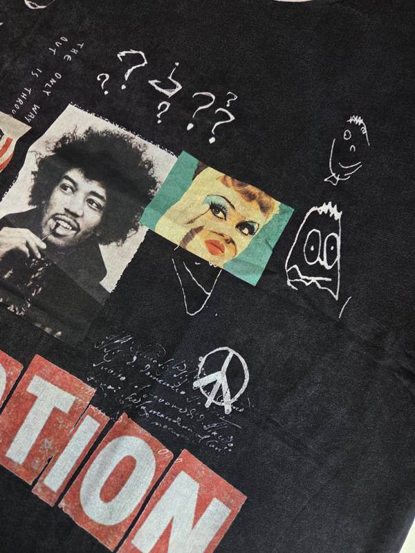 Peace Collage — Black Tee