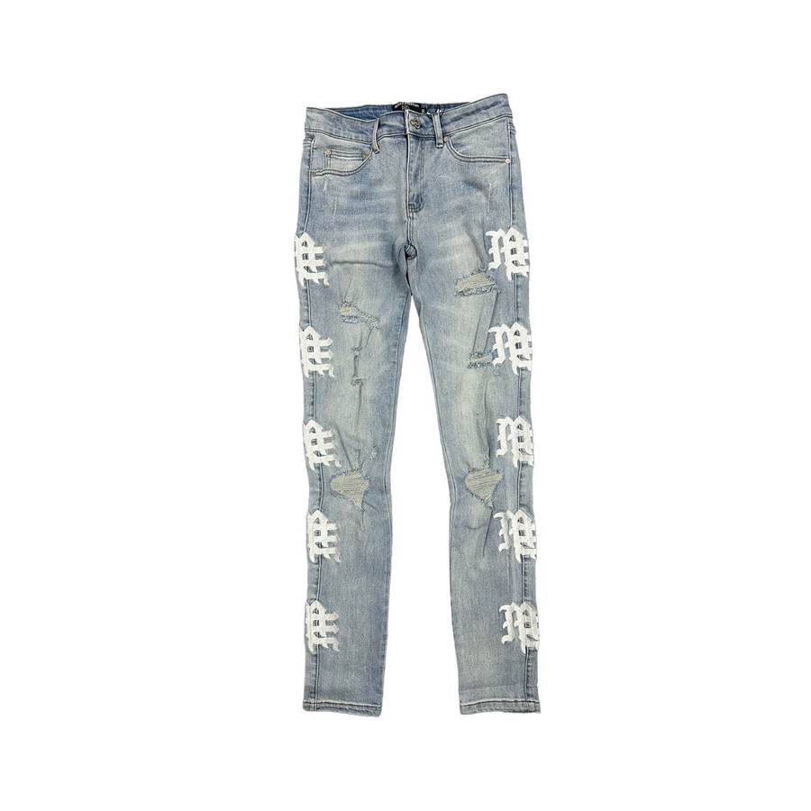 'Sea' Monogram Denim