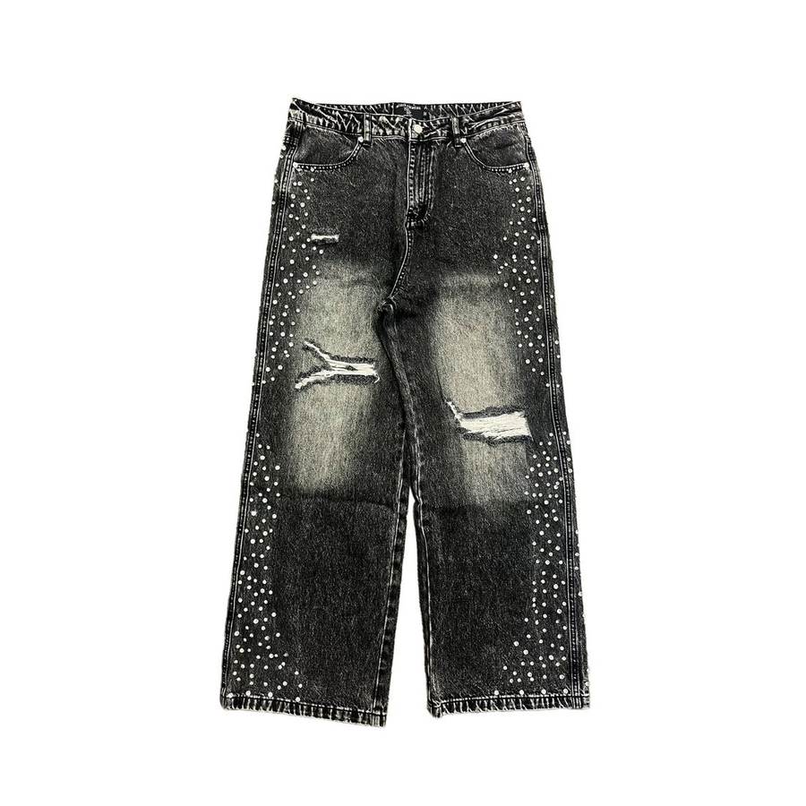 'Stone' Baggy Jeans — Grey