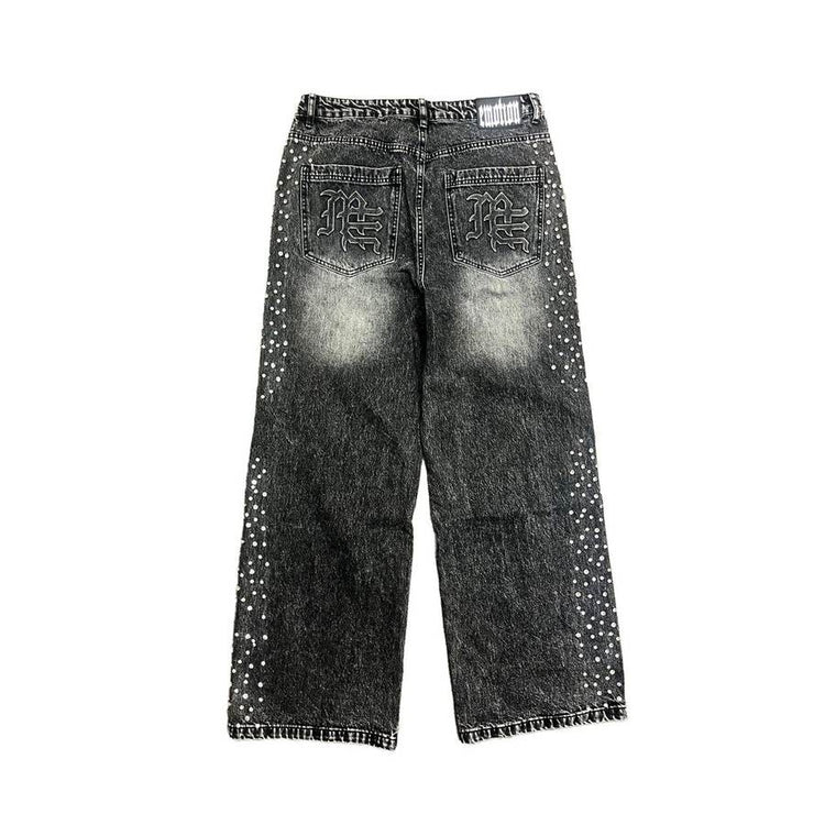 'Stone' Baggy Jeans — Grey