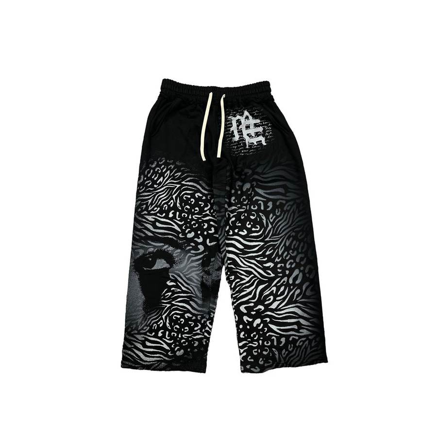 'Striped' Sweatpants — Black