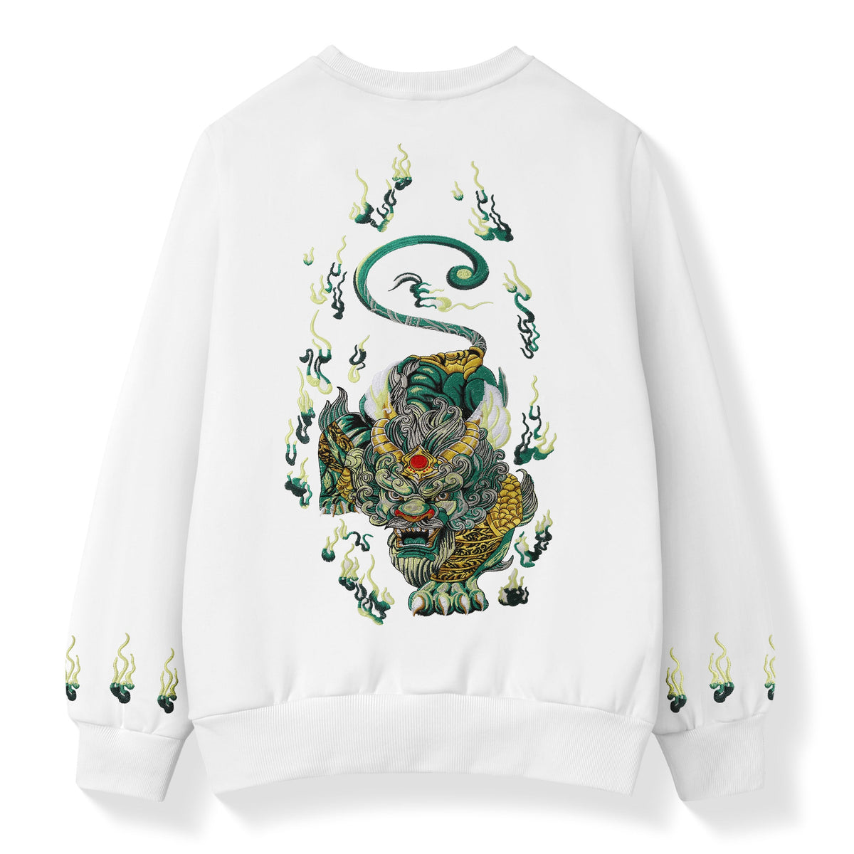 SW9007 Emerald Kirin Embroidery Sweater